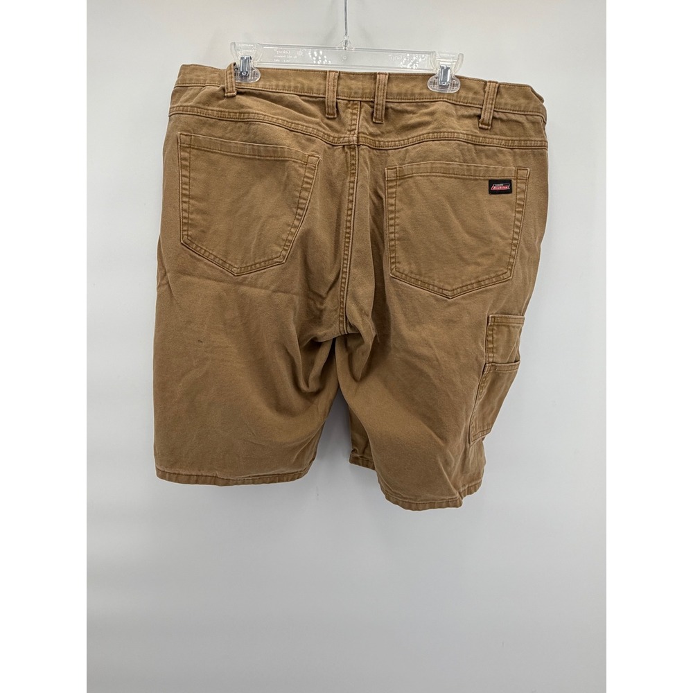 Dickies Mens 36 Brown Carpenter Shorts Canvas Work Wear Utility Duck Cloth